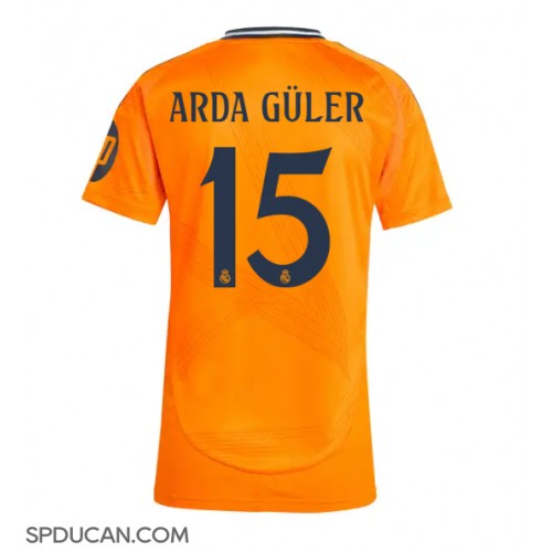 Zenski Nogometni Dres Real Madrid Arda Guler #15 Gostujuci 2024-25 Kratak Rukav